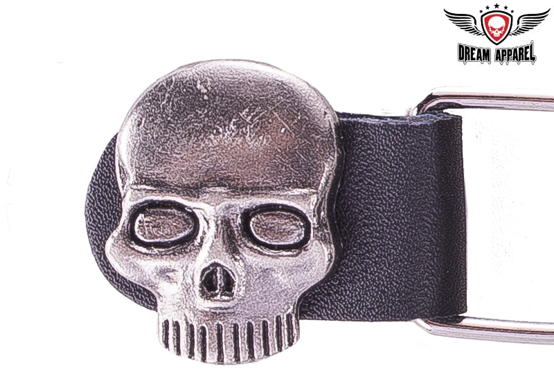 Double Chain Skull Motorcycle Vest Extender