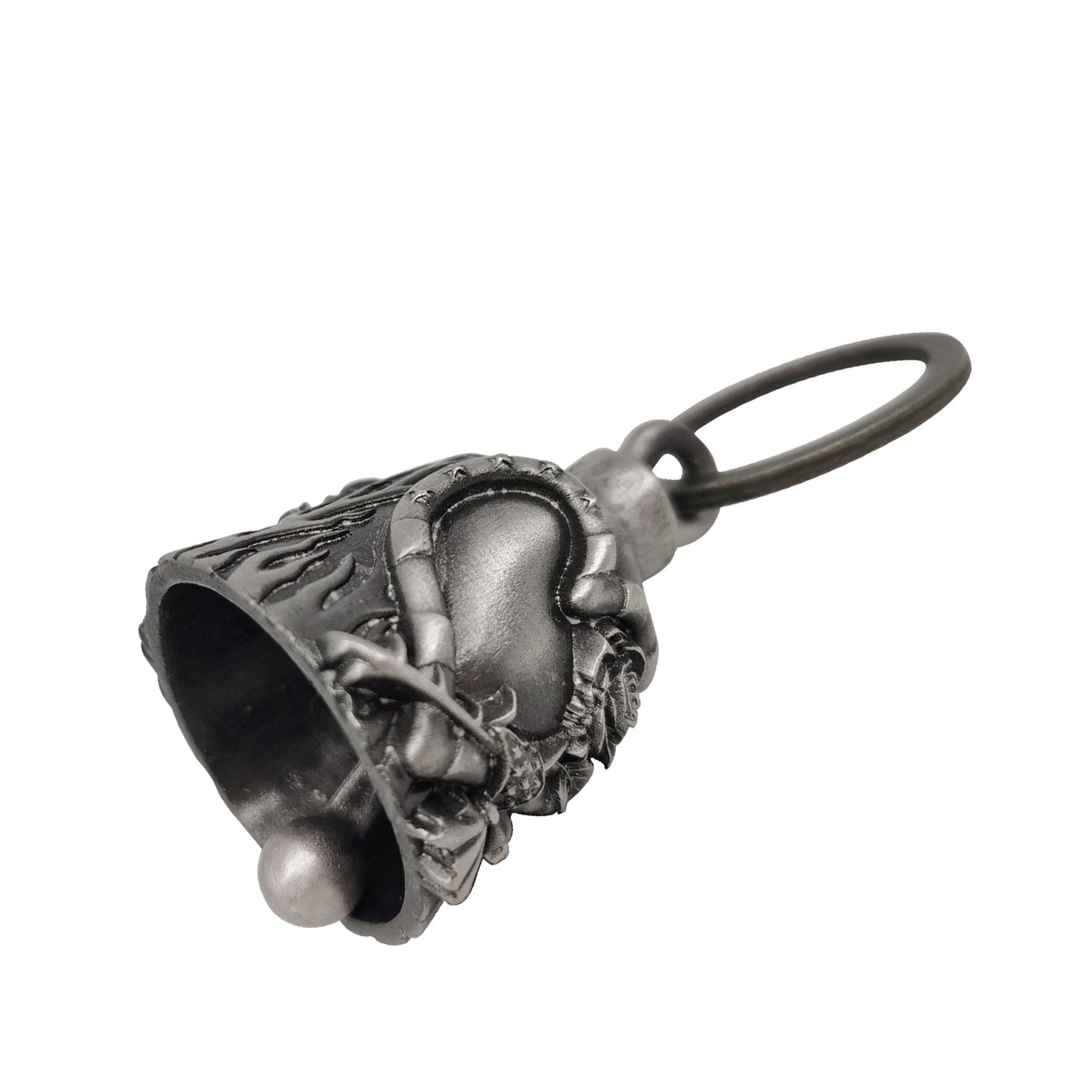 Dream Apparel Heart with Rose Motorcycle Bell, for Good Luck and in 3-D