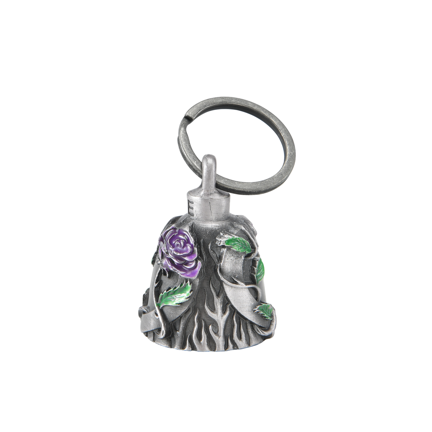 Dream Apparel Heart with Purple Rose 3D Motorcycle Bell  3-D, Light Weight, Impact Resistant