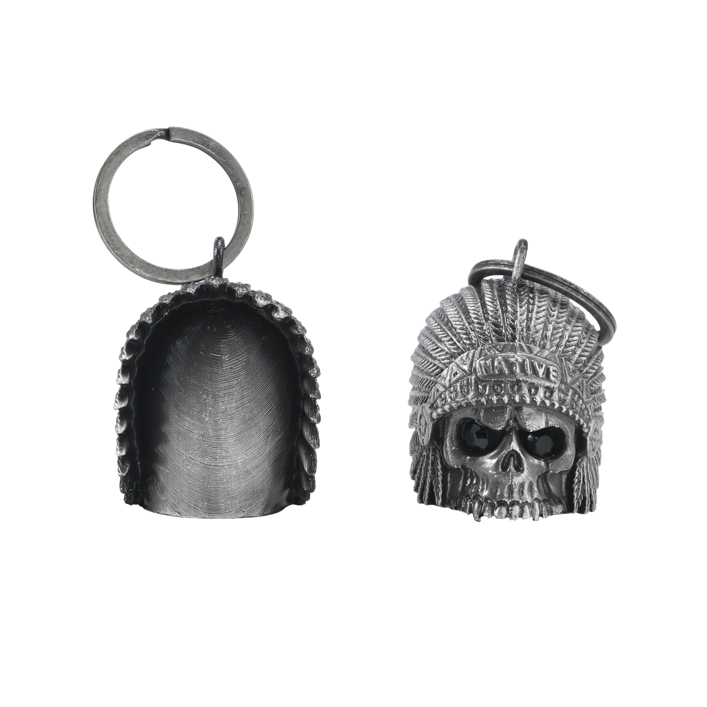 Dream Apparel Indian Skull Head Black Eyes Motorcycle Bell