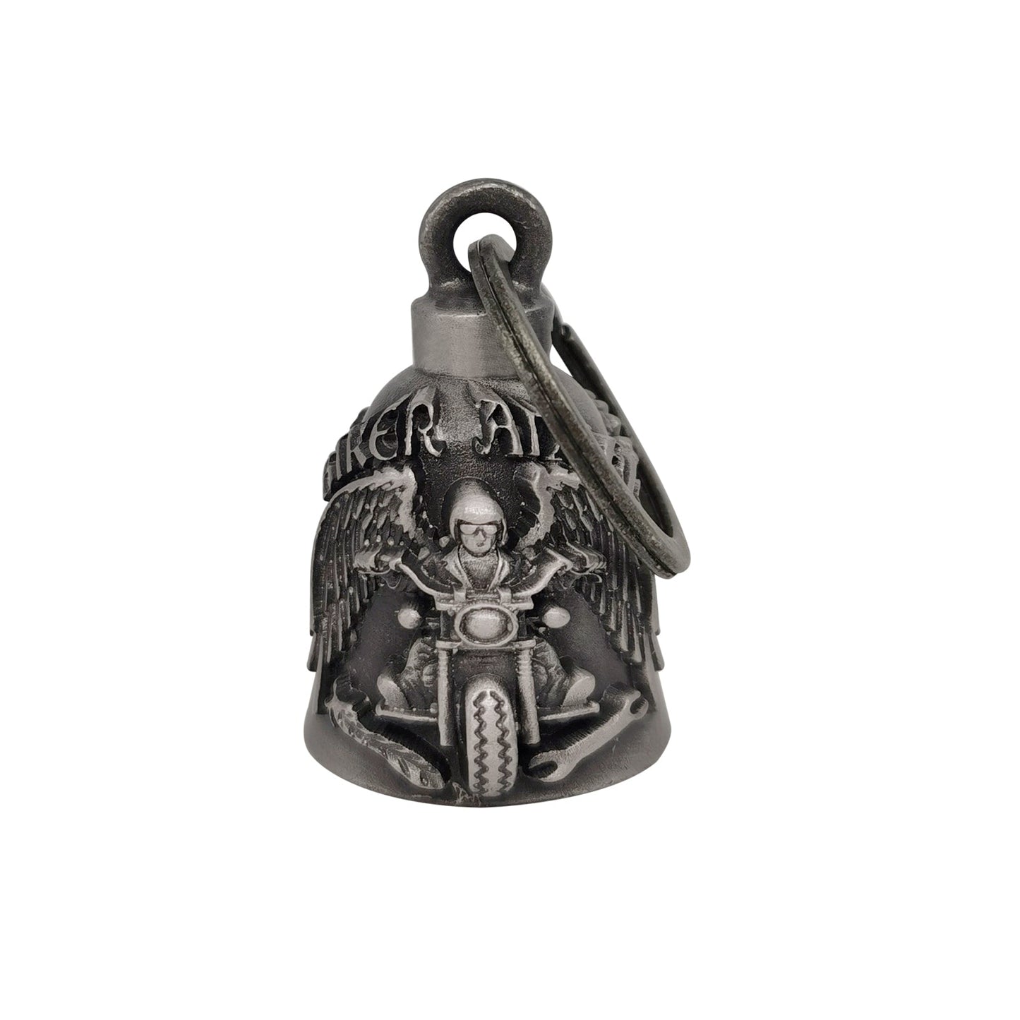 Dream Apparel Biker Angel Riding Motorcycle Bell, for Good Luck and in 3-D, Light Weight