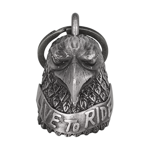 Dream Apparel Eagle Head Live To Ride Motorcycle Bell