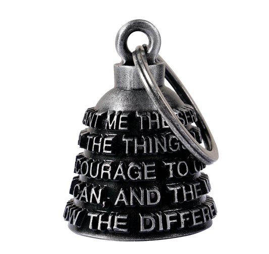 Dream Apparel God grant me the serenity Motorcycle Bell, for Good Luck in 3-D, Light Weight