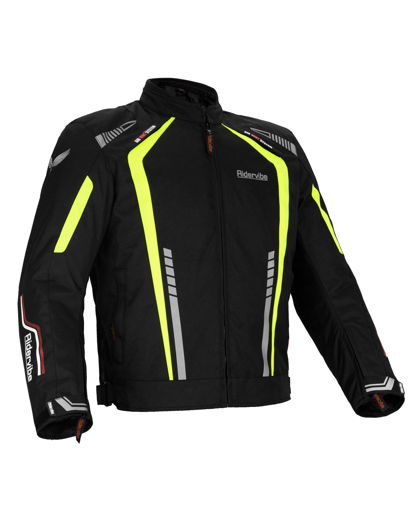 Dream Apparel Men's Nylon and Mesh Motorcycle Neon Jacket