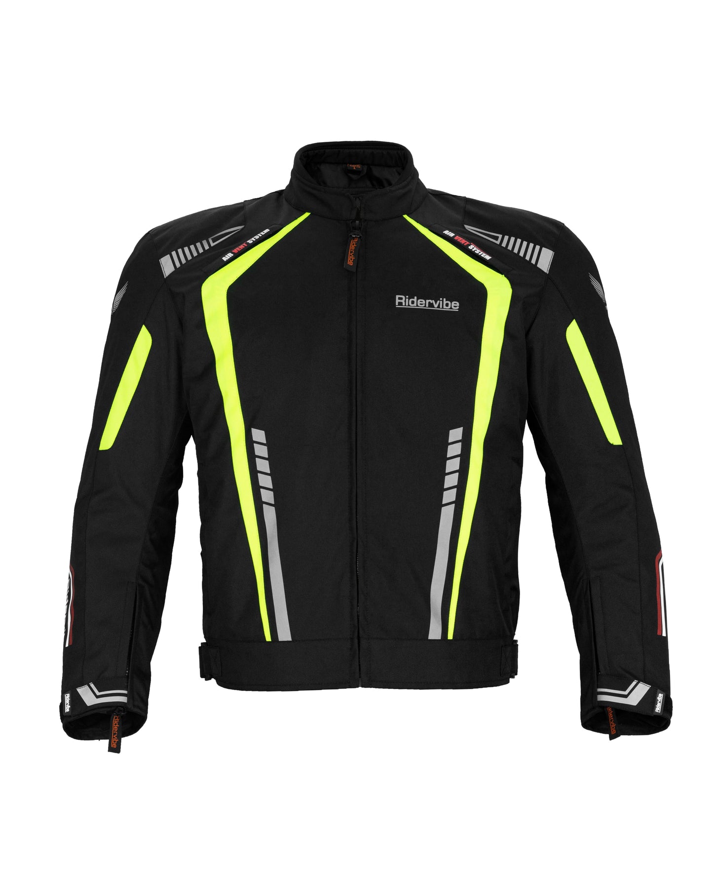 Dream Apparel Men's Nylon and Mesh Motorcycle Neon Jacket