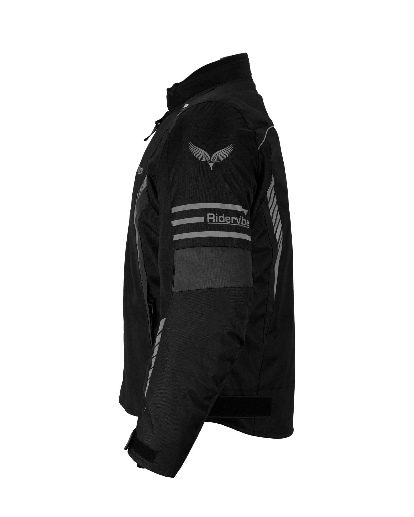 Dream Apparel Men's CE Armored Nylon & Mesh Motorcycle Grey and Black Waterproof Biker Jackets